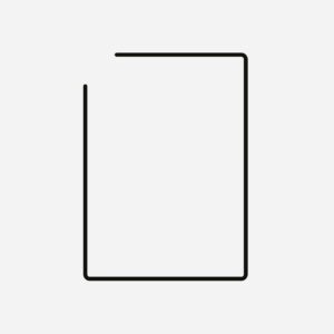 Das Icon für das Druckprodukt Flyer A5 im Hochformat von Heididruck als Strichgrafik.Jetzt A5 Flyer drucken lassen.